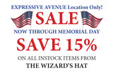 Memorial Day Sale at our stand In Expressive Avenue!
