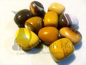 1 natural tumbled Mookite Jasper 1 natural tumbled Mookite Jasper