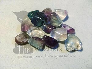 1 natural tumbled Fluorite 1 natural tumbled Fluorite