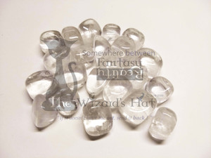1 small Clear Quartz stone/crystal - Tumbled  1 small Clear Quartz stone/crystal - Tumbled