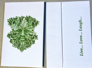 Greenman Face -  All Occasion Card Greenman Face -  All Occasion Card