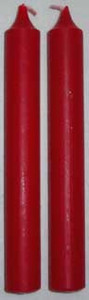 4" x  1/2" Red Chime Candle  - single