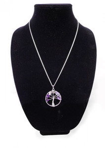 Yggdrasil: The tree of life Necklace Amethyst