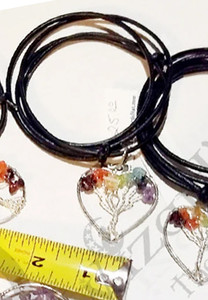 Yggdrasil: The tree of life Heart Necklace - 7 Chakra