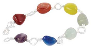 Chunky 7 Chakra Stone Bracelet, adjustable 8-10". Chunky 7 Chakra Stone Bracelet, adjustable 8-10".