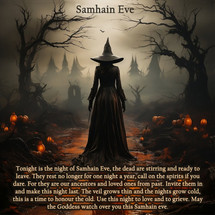 Samhain Eve Blessings! Samhain Eve Blessings!
