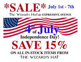 4th of July sale at Expressive Avenue