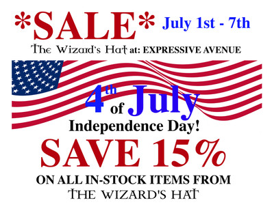 4th of July sale at Expressive Avenue