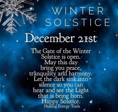 Winter Solstice Blessings! 