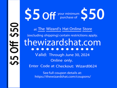 Save $5 off of $50 - through June 30, 2024