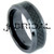 WILD GIRAFFE Black ceramic ring with black carbon fiber inlay and bevel edge