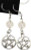 Pentagram Earrings With Natural Quartz