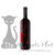 Smoking incense burner bottle "Crime Scene Series" (Black & Red)