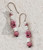 PINK ONYX & MOTHER OF PEARL Drop Earrings