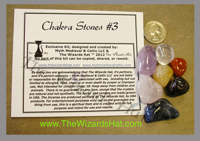 7 Chakra CRYSTAL STONES Kit #13 7 Chakra CRYSTAL STONES Kit #13