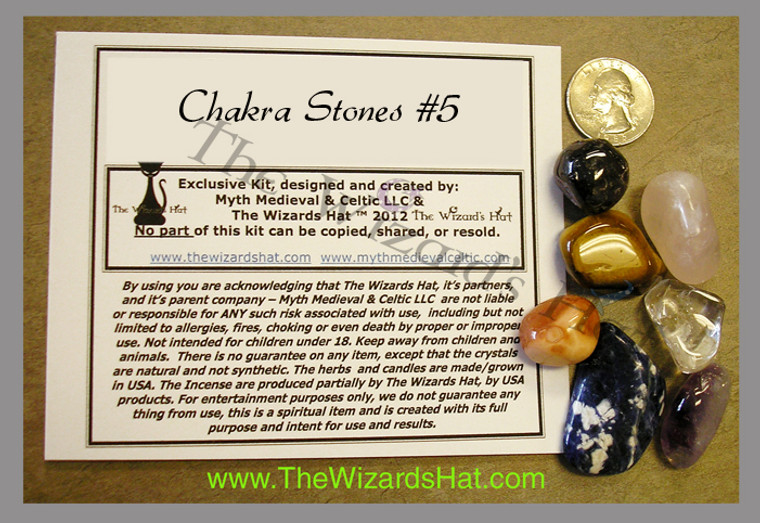 7 Chakra CRYSTAL STONES Kit #15