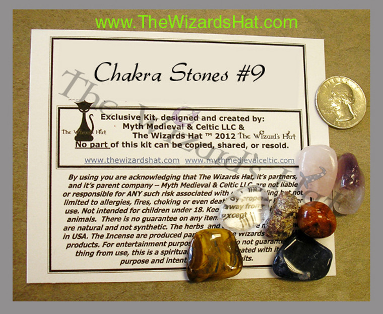 7 Chakra CRYSTAL STONES Kit #19