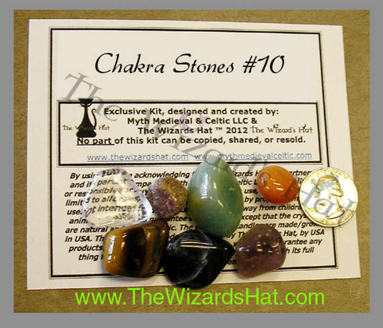 7 Chakra CRYSTAL STONES Kit #20