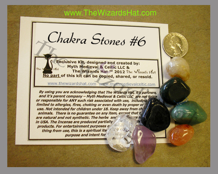 7 Chakra CRYSTAL STONES Kit #6