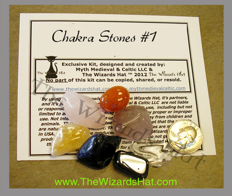 7 Chakra CRYSTAL STONES Kit #11