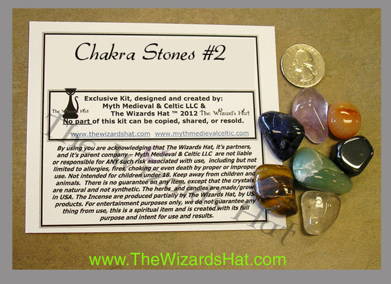 7 Chakra CRYSTAL STONES Kit #12