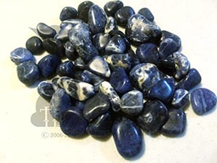 1 natural tumbled Sodalite