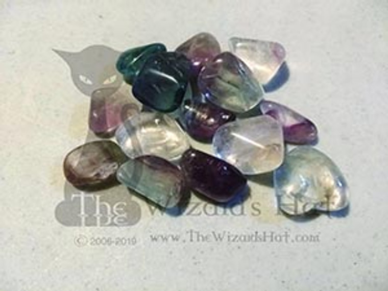 1 natural tumbled Fluorite