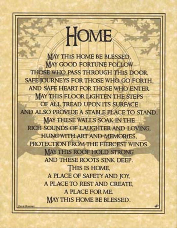 Home Blessing poster                                                                                                    