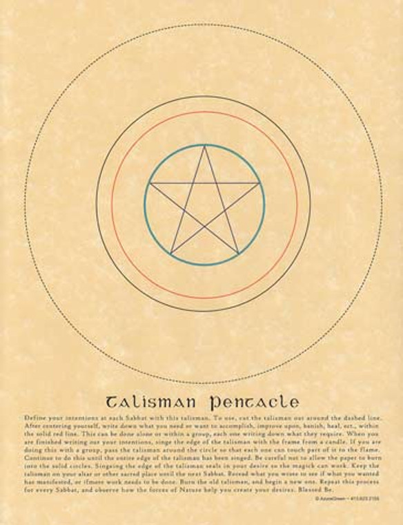 Talisman Pentacle poster                                                                                                