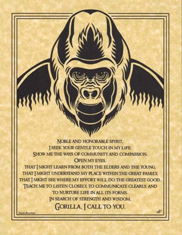 Gorilla Prayer poster                                                                                                   