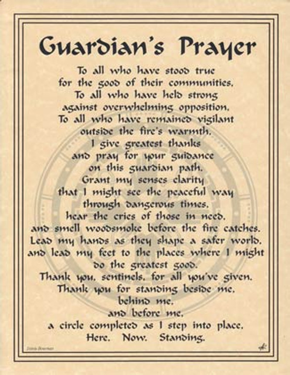 Guardian's Prayer poster                                                                                                