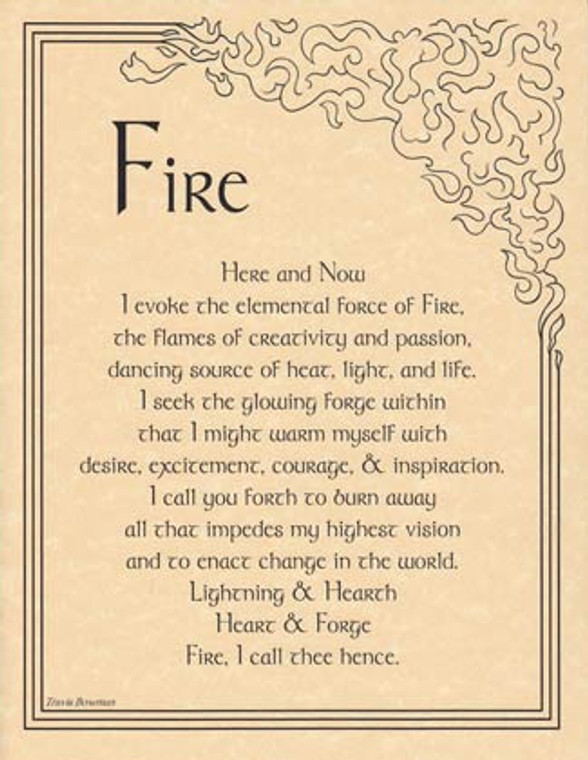 Fire Evocation poster                                                                                                   