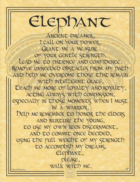 Elephant Prayer poster                                                                                                  