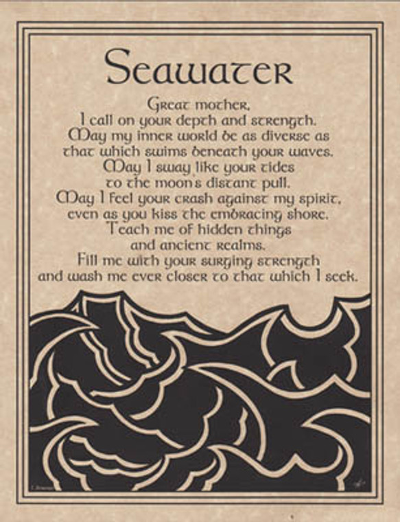 Seawater Prayer poster                                                                                                  