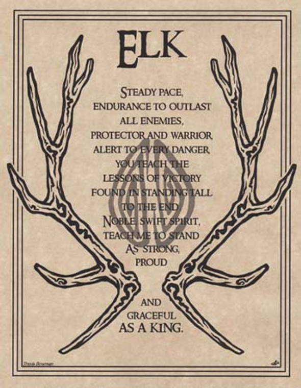 Elk Prayer poster                                                                                                       