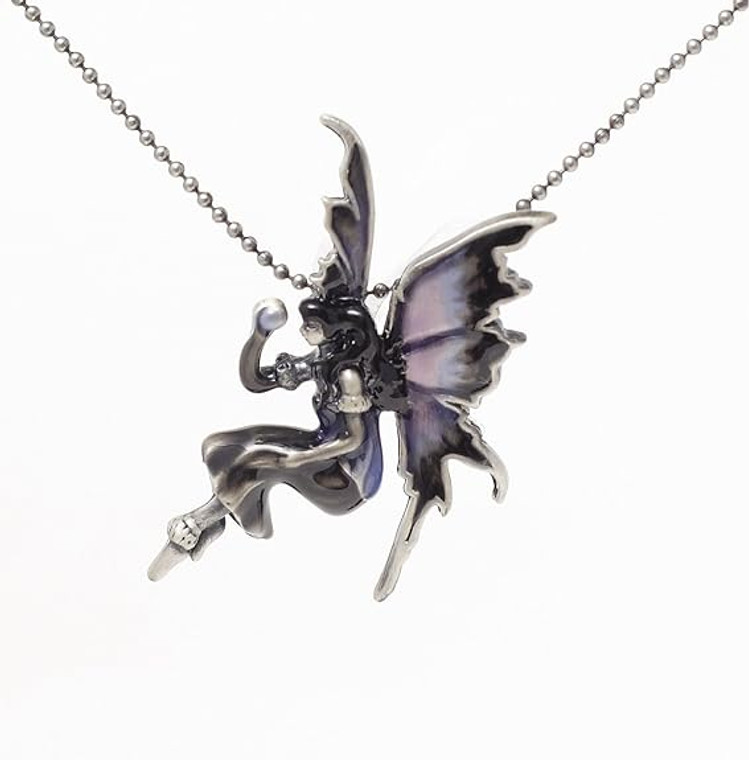 AMY BROWN PEWETER & RESIN FAIRY NECKLACE