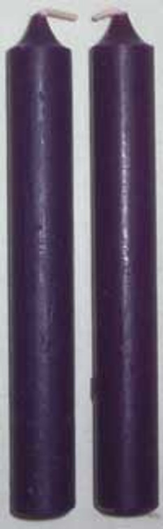 4" x  1/2" Purple Chime Candle 20 pack