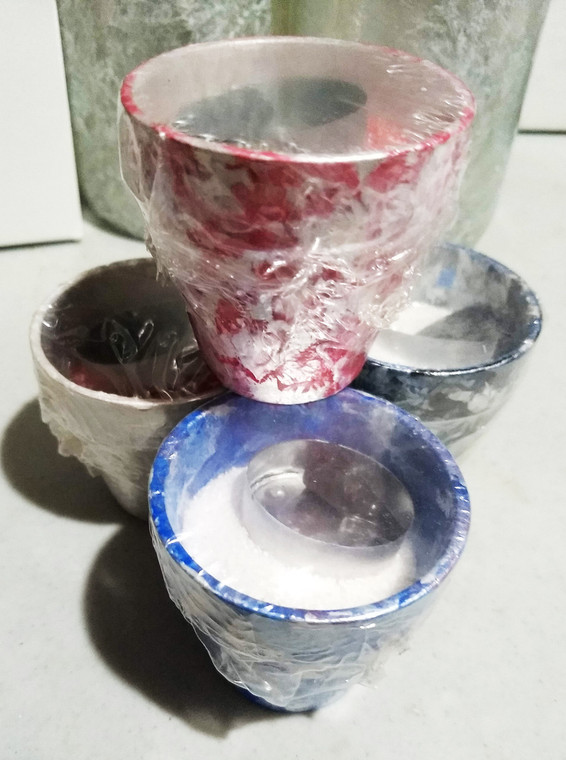 Painted Cone & Smudging Burner Pot - Minimum Purchase 6 assorted colors and styles.