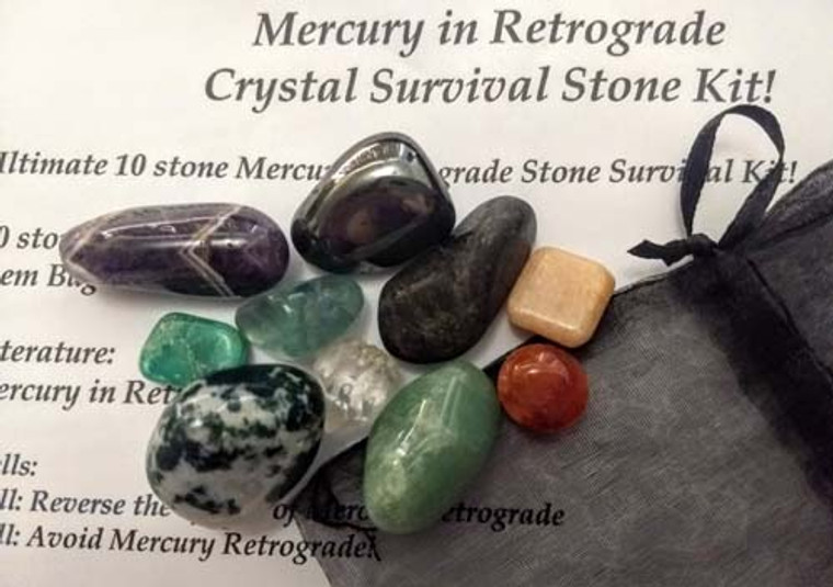 Ultimate Ultimate Mercury Retrograde 10 crystal kit w/description cards Ultimate Ultimate Mercury Retrograde 10 crystal kit w/description cards