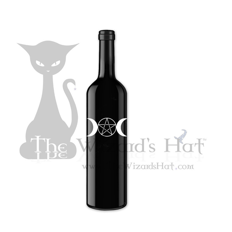 Pagan Series" (Black & white) Triple Goddess Painted