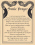 Snake Prayer poster                                                                                                     