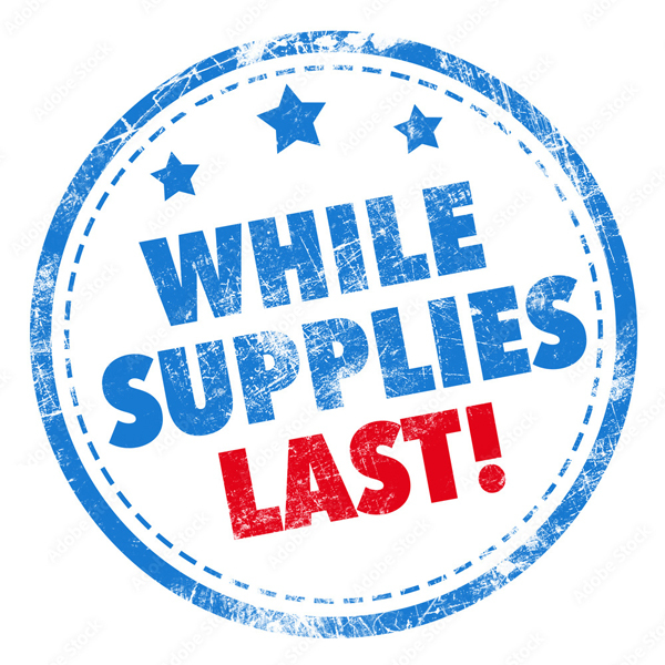Get them before they are gone!