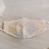 Cream Lace Bridal Face Mask