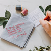 Handwritten Embroidered Handkerchief {Simple White}