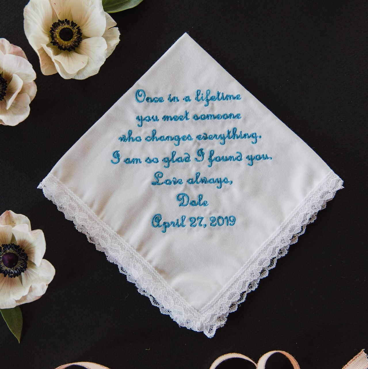 Personalized handkerchief sales