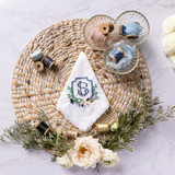 Bespoke Wedding Favors: Custom Embroidered Handkerchiefs