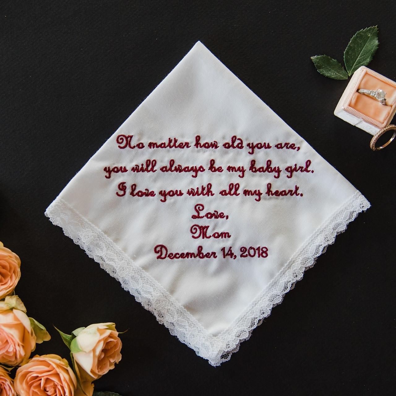 Bride Handkerchief Personalized The Handkerchief Shop