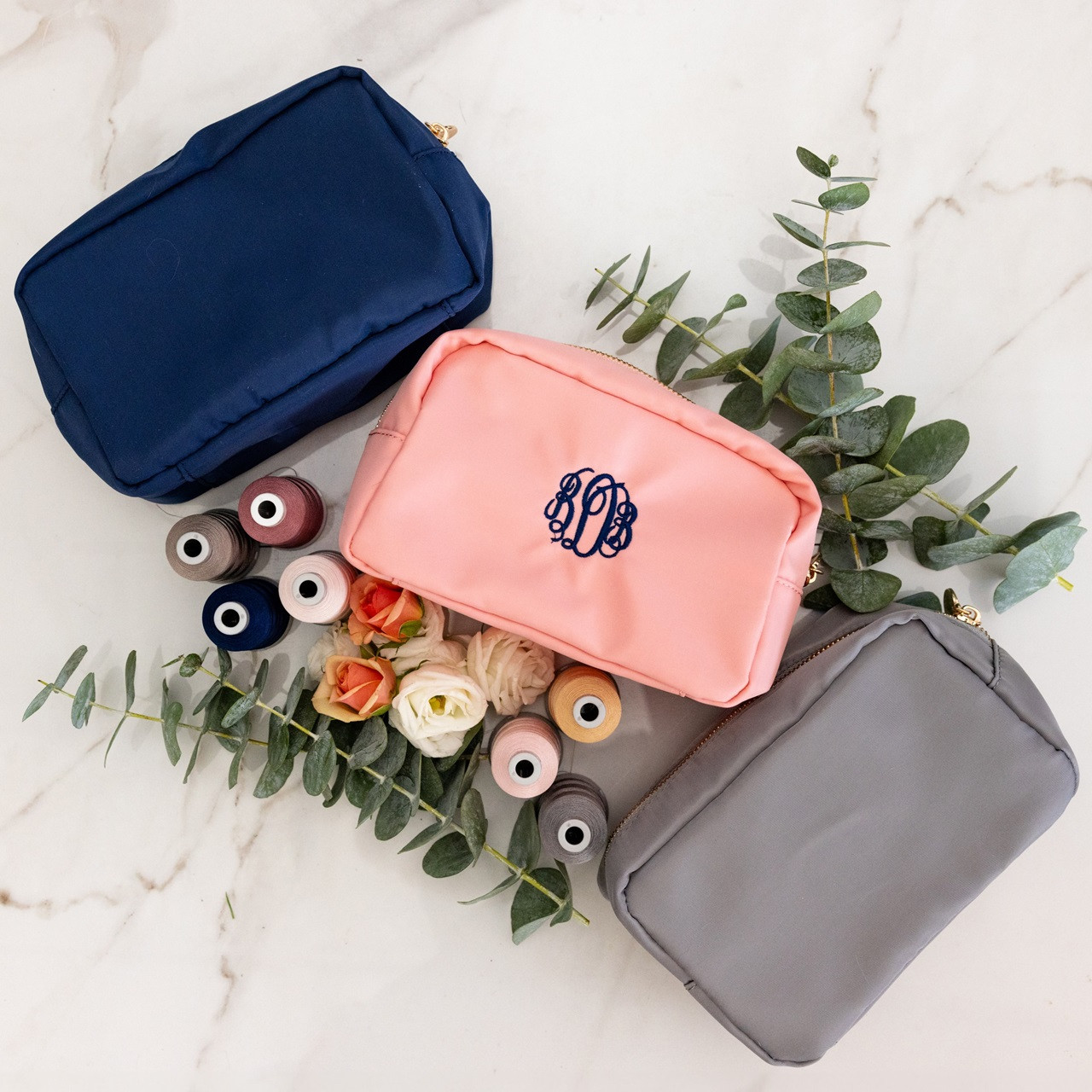 Personalized Embroidered Cosmetic Bag Create Your Own