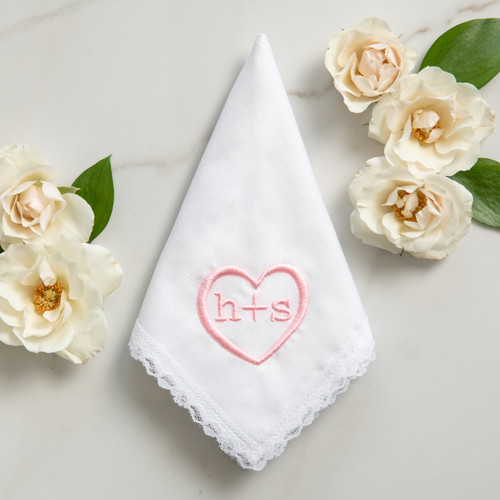 Monogrammed Women's Handkerchief | Embroidered | Personalized