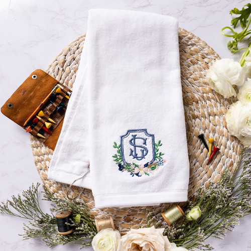 Bespoke Embroidered Tea Towels  Create Using Your Wedding Design